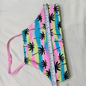 ⭐ Tropical Palm Tree Bikini Top