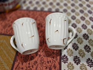 Rustic Ceramic Coffee Mugs (Set of 2)