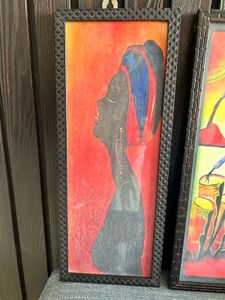 Framed African Art Prints (Set of 2)