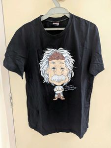 Black Einstein Graphic T-Shirt