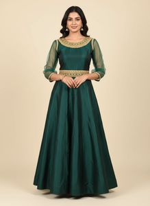 Emerald Green Ethnic Gown