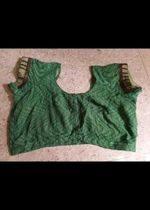 Embroidered Green Saree