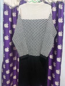 Stylish Chevron Knit Dress