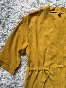 Mustard Yellow Kimono Dress