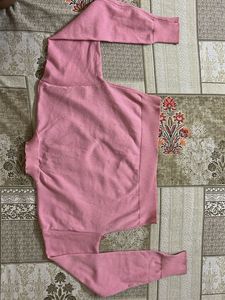 baby pink crop top