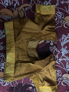 Green &amp; Gold Silk Saree