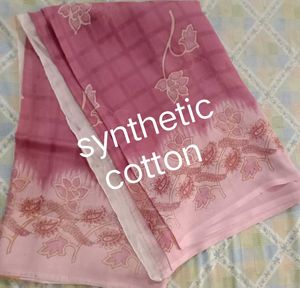 Beautiful Pink Printed Saree