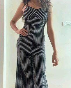 Striped Strappy Jumpsuit