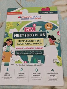 Oswaal NTA NEET (UG) Plus Supplement 2024