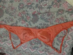 Orange Push-Up Bra