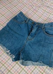 Blue Denim Shorts