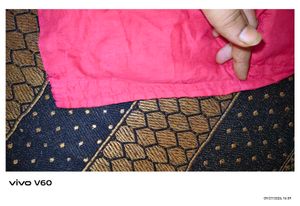 Vibrant Pink Brocade Blouse Set