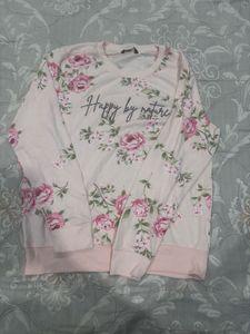 Pink Floral Print Long Sleeve Top🎀🫶🏻