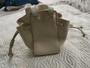 Stylish Cream Textured Hobo Bag
