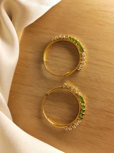 Gorgeous Candy Girl with Rhinestone Hoop Earrings💙 Combo - 4 (Red, Green, Purple and Red)