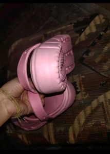 Cute Pink Clogs with "Love" Charm