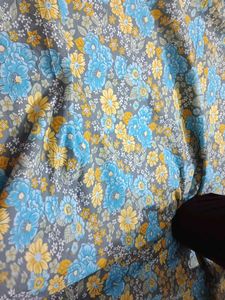 Vintage Floral Dress Material