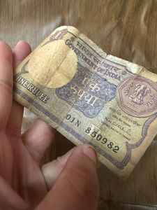 Vintage ₹1 Indian Banknote – Original