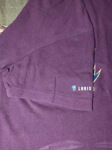 Louis Philippe Men's Maroon T-Shirt