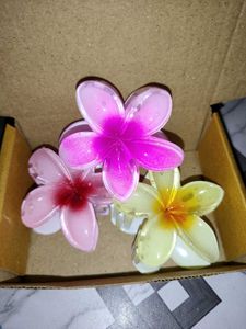 Flower Hair Clips - Set of 3