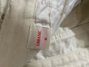 Off White Straight Leg Jeans