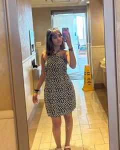 Cute geometric Print Mini Dress