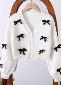 Crochet Cardigan with Bows