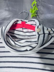 George Striped Turtleneck Long Sleeve Top