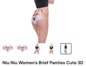 3D Cute Animal Face Panties