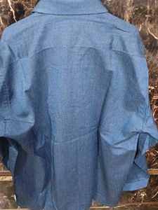Classic Royal Blue Vanhood Cotton Shirt