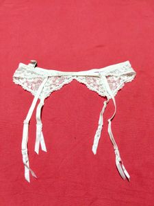 White Lace Garter Belt