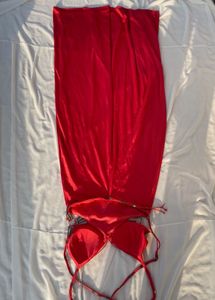 Stunning Red Bodycon Maxi Dress