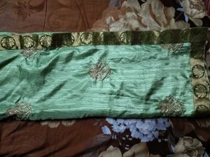 Green Saree Blouse