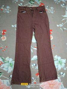 Brown Flare Jeans - Y2K Style
