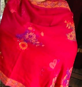 Printed. Woolen Stole For Girls  &amp; Women  1 -2 Time Use   Colour Pink