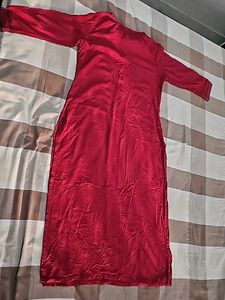 Maroon Flower Kurta