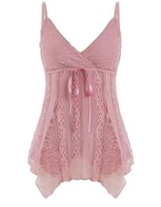 2000s Y2K Coquette Lace Cami