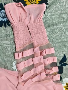 Pink Ruffle Sleeve Top