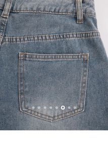 Savana Embroidered Wide Leg Jeans