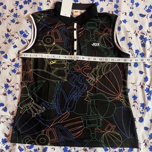 JDX Multisports Shirt Black With Funky Design