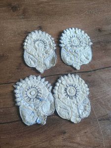 Set of 4 Embroidered Patches