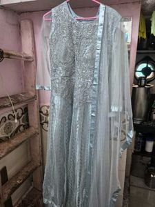 Beautiful Sky Blue Embellished Gown