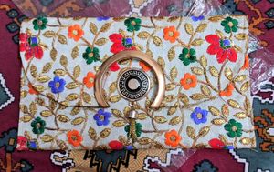 Embroidered Rajasthani Ethnic Clutch (New)
