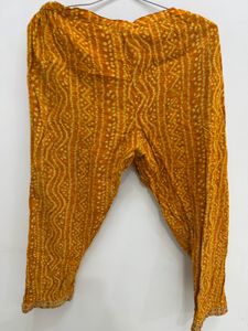 Yellow Bandhani Print Kurta