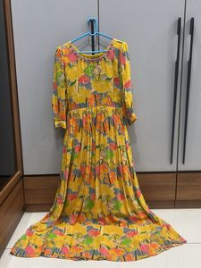 Floral Yellow Maxi Dress
