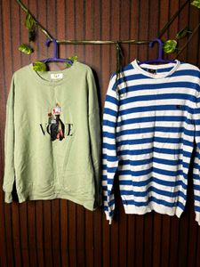2 Crew Neck Sweatshirts for Women