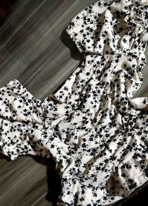 Floral Print Ruched Top
