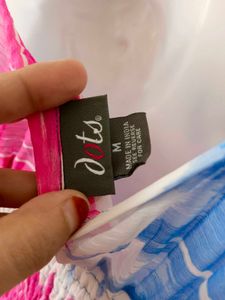 Blue &amp; Pink Tie-Dye Maxi Dress
