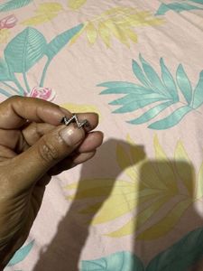 Sparkling Zigzag Silver 925 Ring