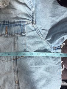 Denim Jacket with Sherpa Collar